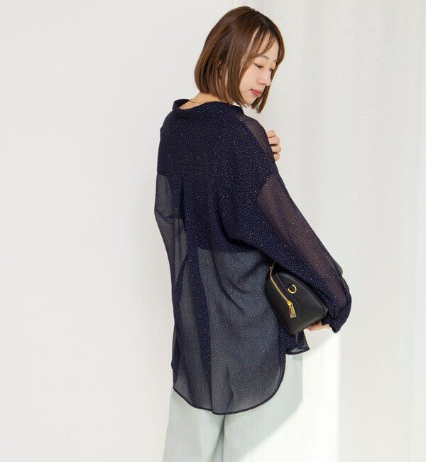 NOLLEY'S「45th limited edition MY STANDARD【WEB＆一部店舗限定】グリッターシャツ」|シャツ・ブラウス|