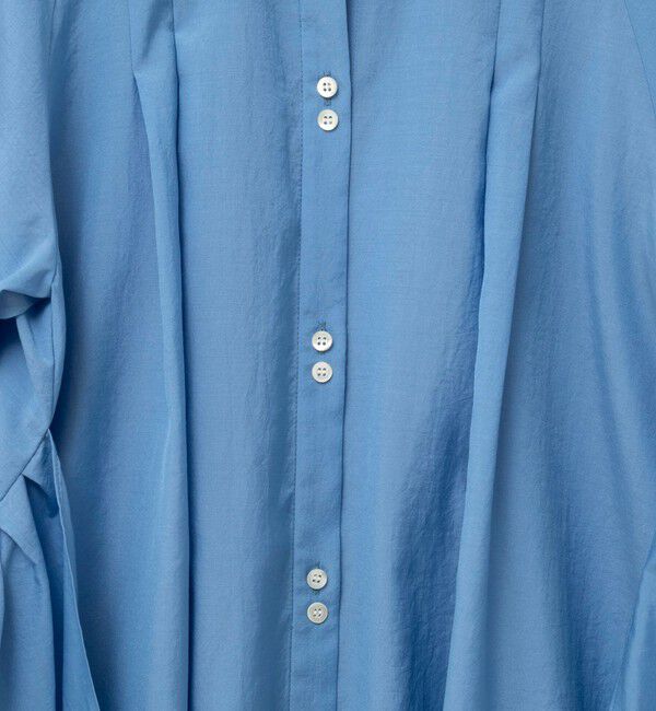NOLLEY'S「ウォッシャブルウエストリボン2WAYロングシャツ」|シャツ・ブラウス|