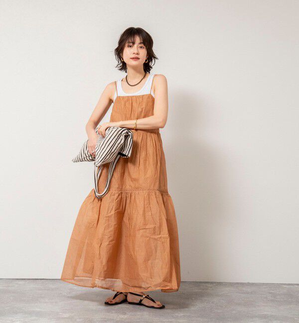 NOLLEY'S sophi「【MARILYN MOON/マリリーンムーン】sheer starched cotton lace tieredワンピース」|ワンピース|