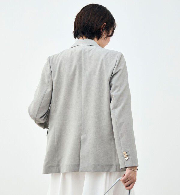 NOLLEY'S sophi「《セットアップ対応》ウォッシャブルブリーザブルシャンブレーダブルジャケット」|テーラードジャケット|