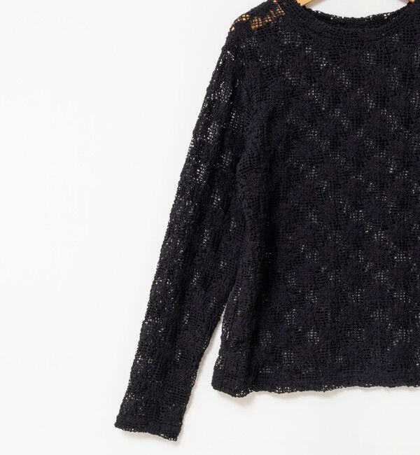 NOLLEY'S「ウォッシャブルレースロンT」|Tシャツ・カットソー|