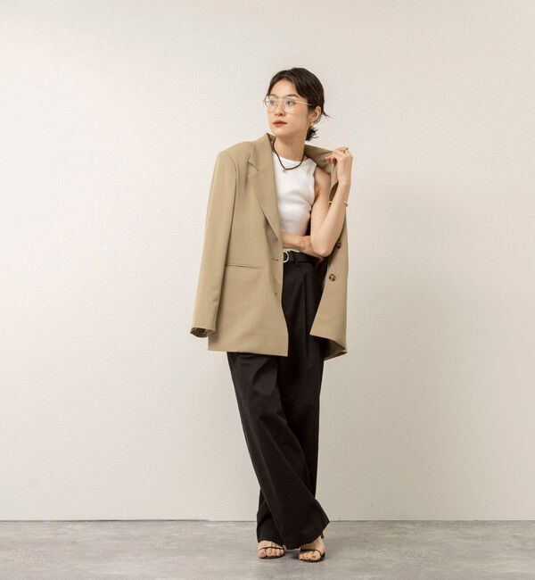 MAQWEL「【MAQWEL/マクウェル】ウォッシャブルCOTTON RIB タンクトップ」|タンクトップ|