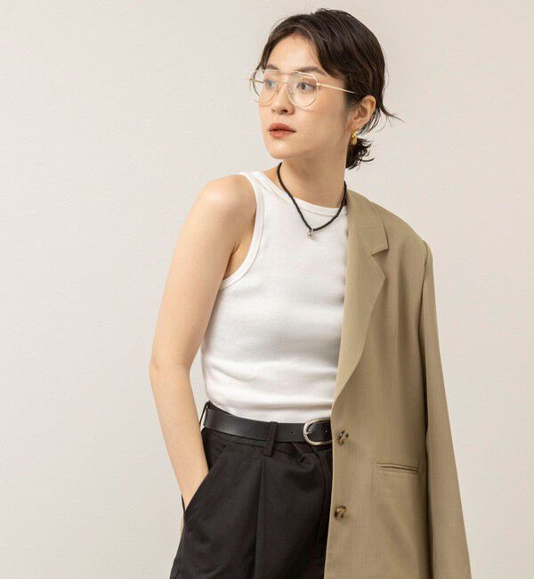 MAQWEL「【MAQWEL/マクウェル】ウォッシャブルCOTTON RIB タンクトップ」|タンクトップ|