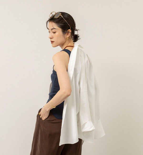 MAQWEL「【MAQWEL/マクウェル】ウォッシャブルCOTTON RIB タンクトップ」|タンクトップ|