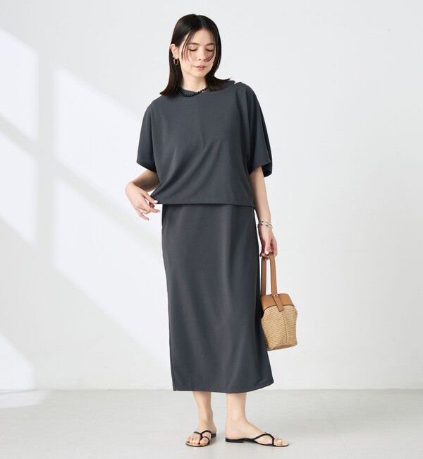 NOLLEY'S「《アンサンブル対応》ウォッシャブルイージーケアカノコケーププルオーバー」|Tシャツ・カットソー|