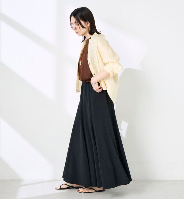 NOLLEY'S「ウォッシャブルシアードライコットンノースリーブプルオーバー」|Tシャツ・カットソー|
