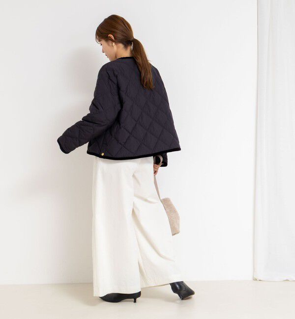 NOLLEY'S「【TAION&times;LIMONTA】別注ベロアパイピングショートダウン」|ダウン|