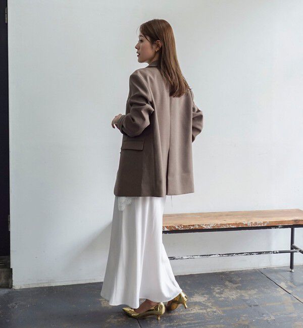 NOLLEY'S「【PR阿部☆別注】《抗ピリング/ストレッチ》ウォッシャブルダブルクロスオーバージャケット」|テーラードジャケット|