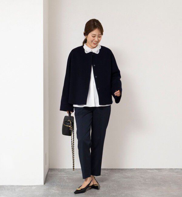 NOLLEY'S「【一部WEB限定カラー】エアーダブルジロンショートコート」|ダッフルコート|