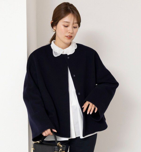 NOLLEY'S「【一部WEB限定カラー】エアーダブルジロンショートコート」|ダッフルコート|