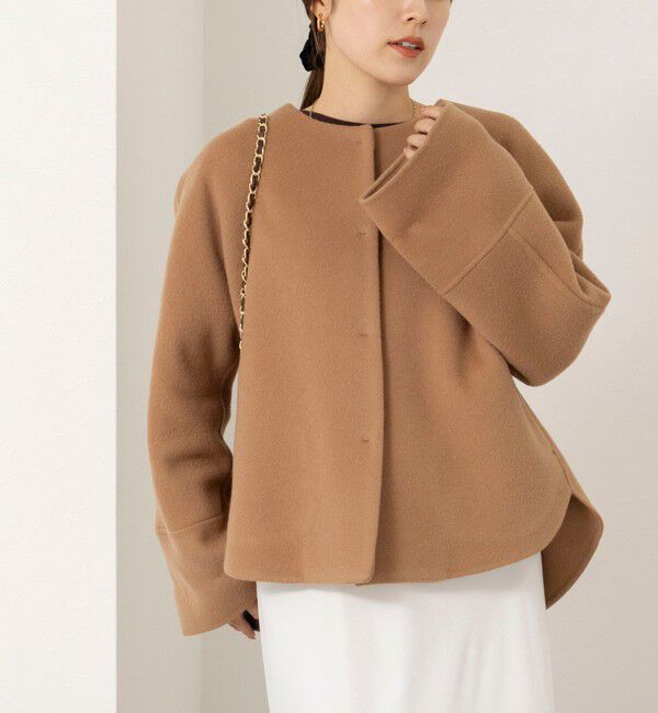 NOLLEY'S「【一部WEB限定カラー】エアーダブルジロンショートコート」|ダッフルコート|