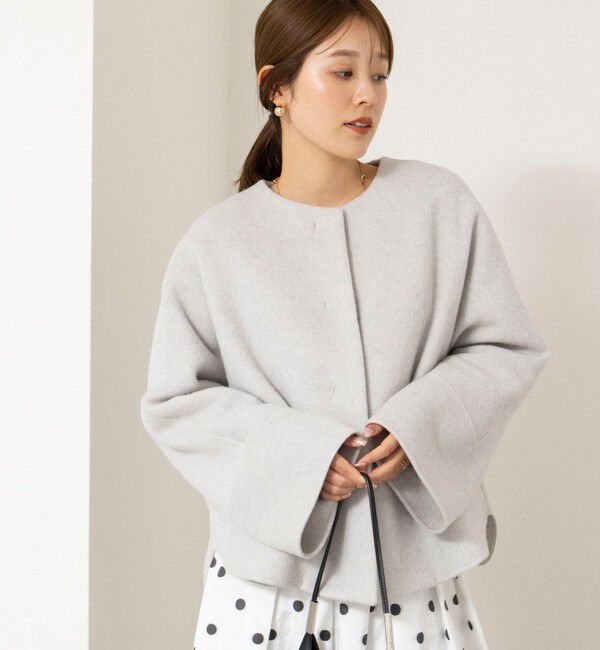 NOLLEY'S「【一部WEB限定カラー】エアーダブルジロンショートコート」|ダッフルコート|