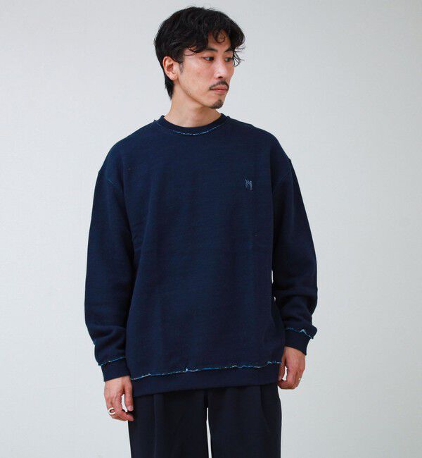 GLOSTER「【BOY BACK FANCY】裏配色フリース スウェットプルオーバー」|スウェット・ジャージ|