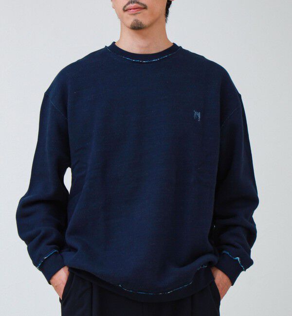 GLOSTER「【BOY BACK FANCY】裏配色フリース スウェットプルオーバー」|スウェット・ジャージ|