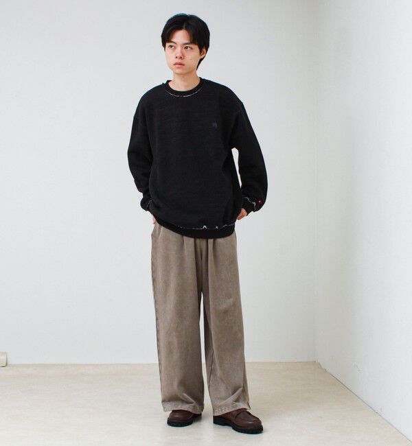 GLOSTER「【BOY BACK FANCY】裏配色フリース スウェットプルオーバー」|スウェット・ジャージ|