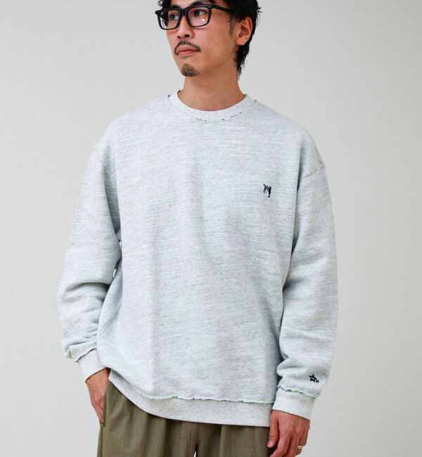 GLOSTER「【BOY BACK FANCY】裏配色フリース スウェットプルオーバー」|スウェット・ジャージ|