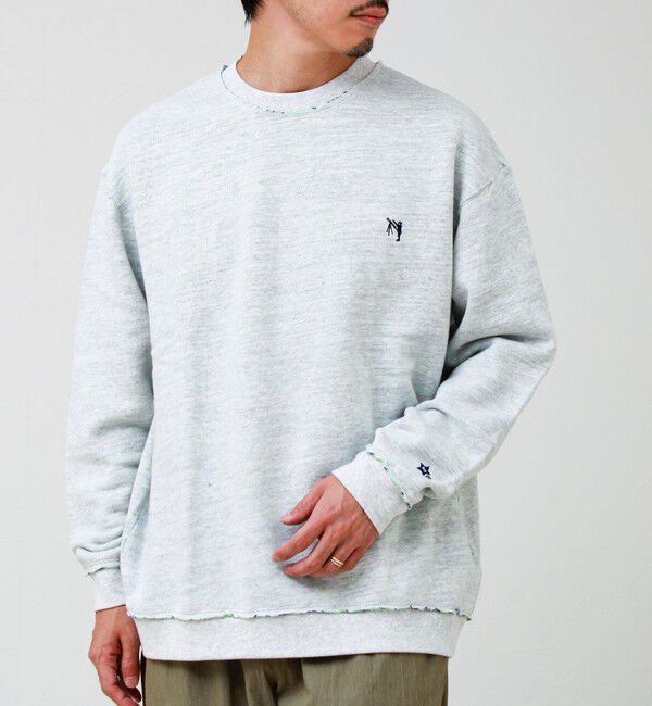 GLOSTER「【BOY BACK FANCY】裏配色フリース スウェットプルオーバー」|スウェット・ジャージ|