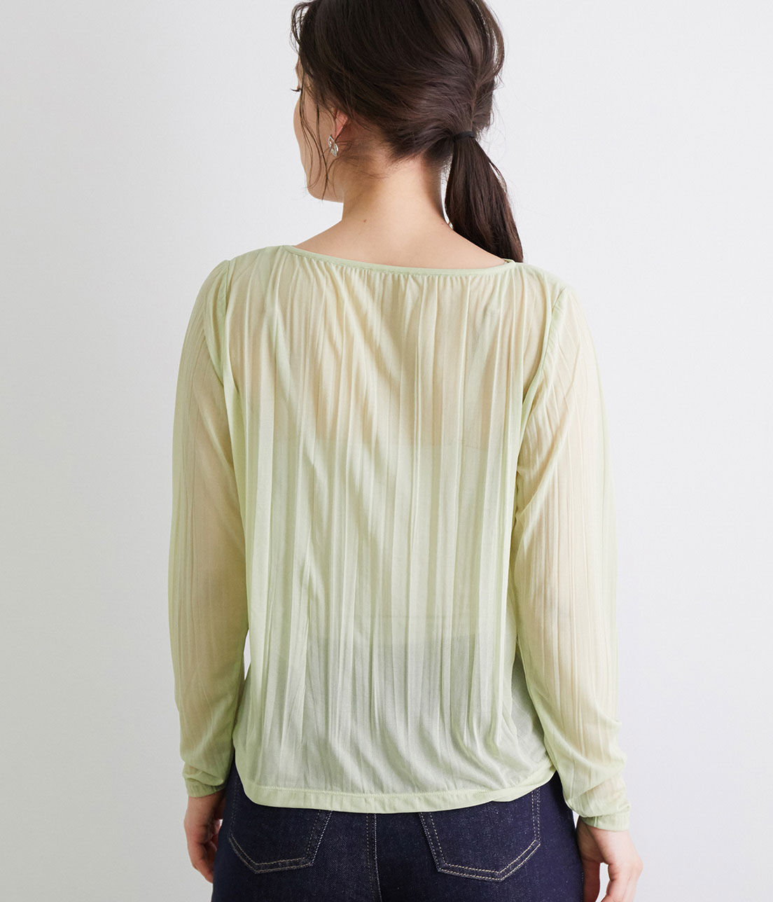 Rope&rsquo;Picnic「シアーワッシャーカットプルオーバー」|Tシャツ・カットソー|