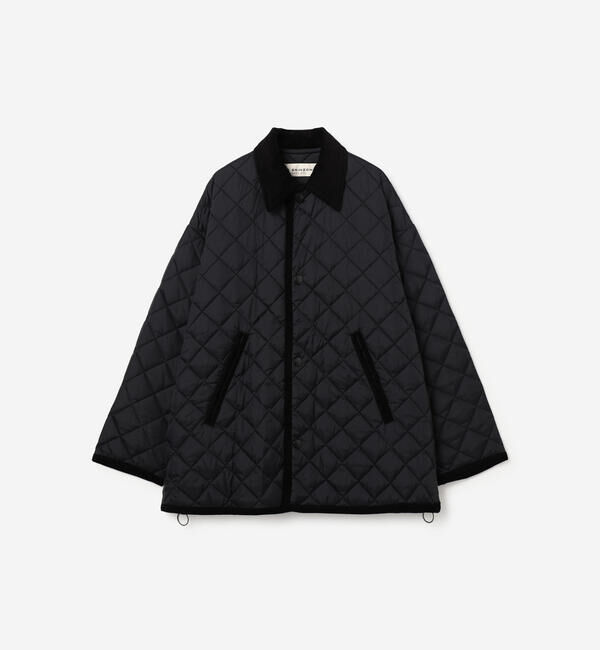  「THE SHINZONE |〈別注〉QUILTING SHORT COAT WOMEN」|テーラードジャケット|BLACK