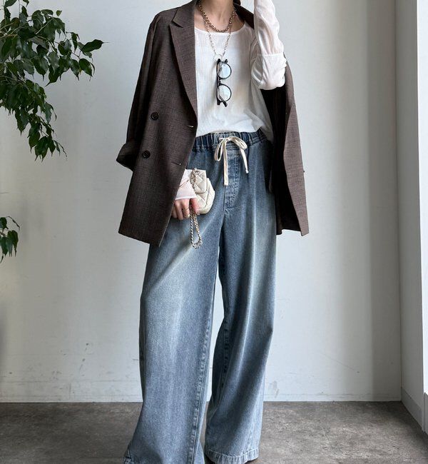  「【柔らかい着心地】袖シアーリブTEE」|Tシャツ・カットソー|