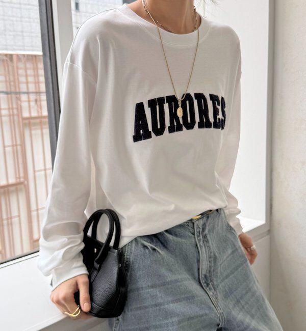  「AURORESサガラ刺繍ロゴロンTEE」|Tシャツ・カットソー|