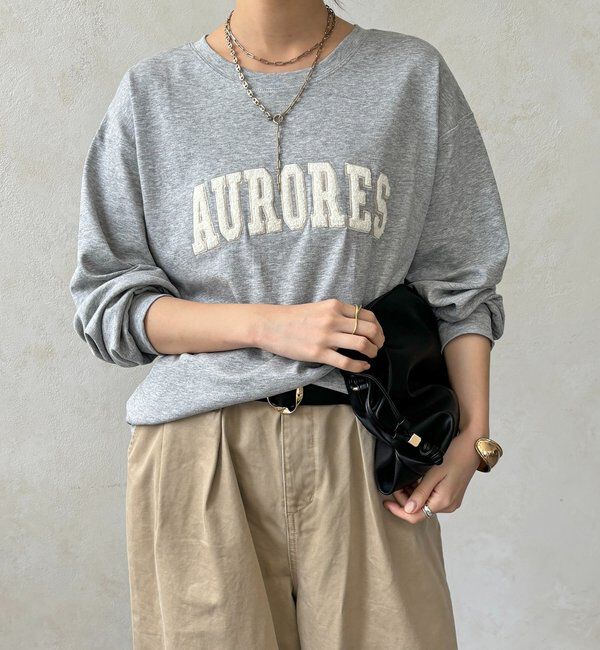  「AURORESサガラ刺繍ロゴロンTEE」|Tシャツ・カットソー|