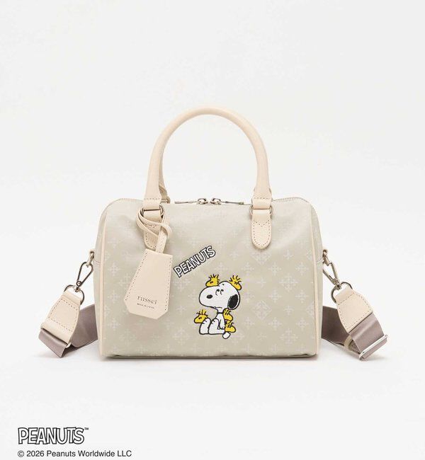  「《PEANUTS&times;russet》ナイロンジャガードミニボストンバッグ」|ボストンバッグ|
