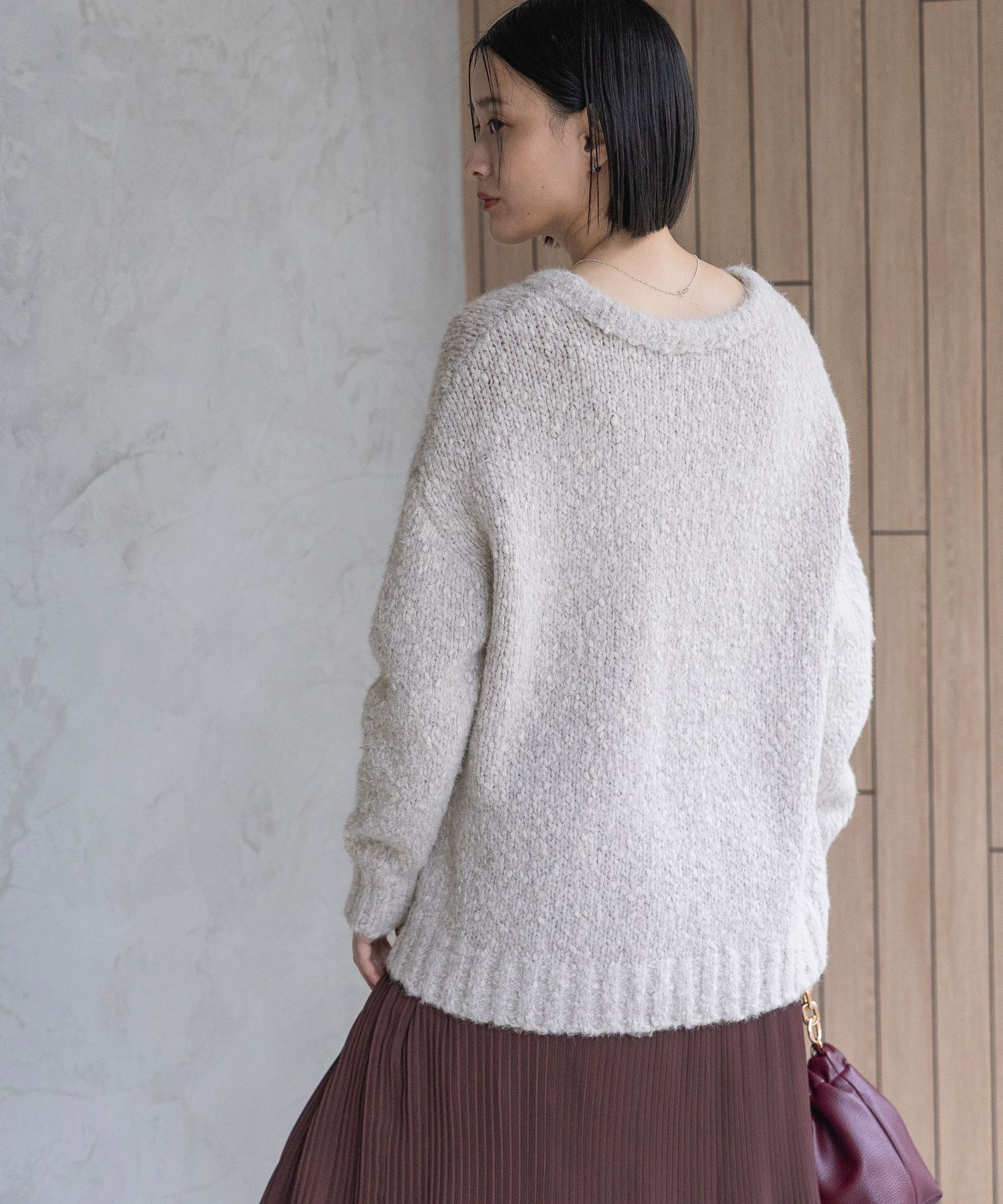 A part by 「【OUTLET】フェザールーズニットプルオーバー」|ニット・セーター|
