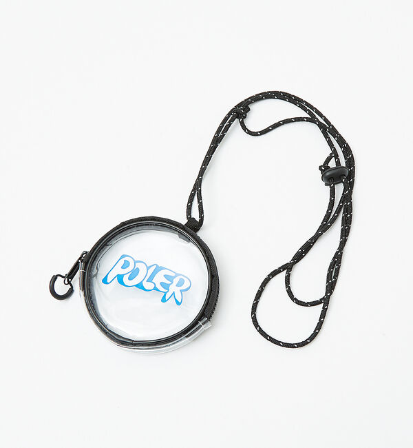 ABAHOUSE「【POLeR/ポーラー】PVC PVC ROUND POUCH/PVCマルチラウ」|ポーチ|クリア