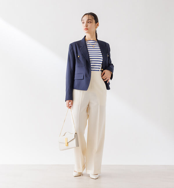 Rouge vif「【セットアップ対応】 シングルショートジャケット」|テーラードジャケット|