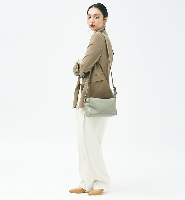 LOWELL things「【TVドラマ使用商品】Frec/WファスナースクエアショルダーBAG」|ショルダー・メッセンジャー|