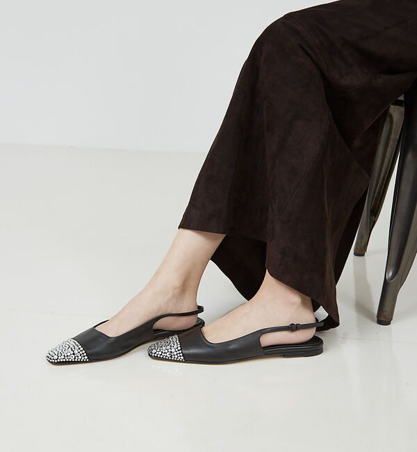 The Store by C' 「【DEAR FRANCES】TIA FLAT CRYSTAL／クリスタルフラット」|パンプス|