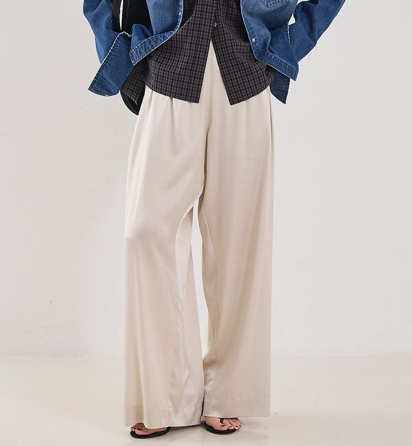The Store by C' 「【COCUCA】ウォッシャブルシルクパンツ」|その他|ベージュ
