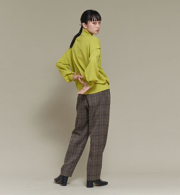NOMINE「【セットアップ可能】チェックタックパンツ」|スラックス|