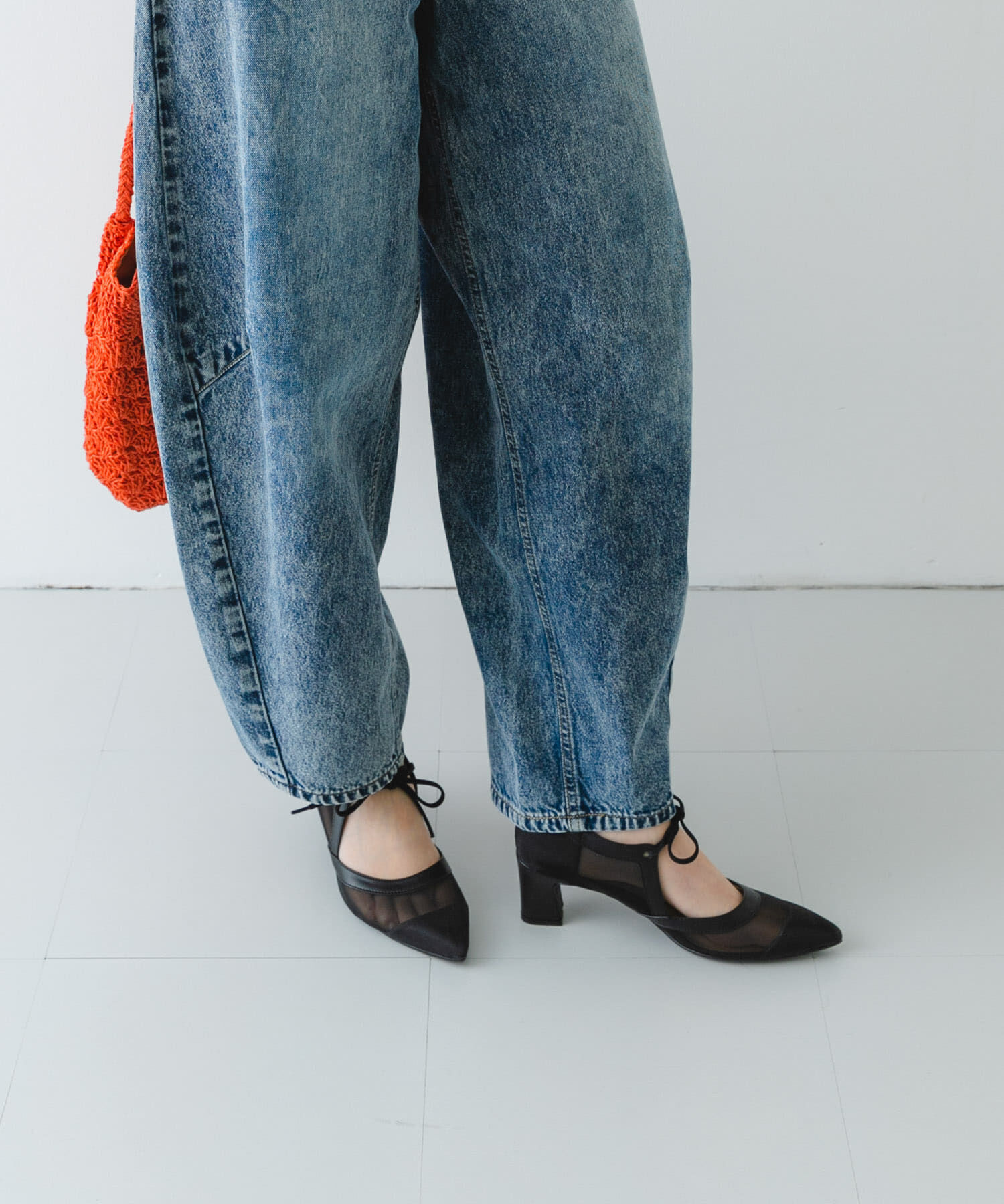 RODE SKO「『MADE IN JAPAN』チャンキーヒールリボンパンプス」|パンプス|