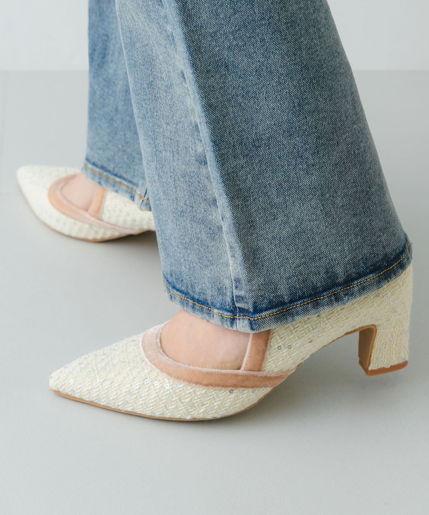RODE SKO「『MADE IN JAPAN』チャンキーヒールリボンパンプス」|パンプス|