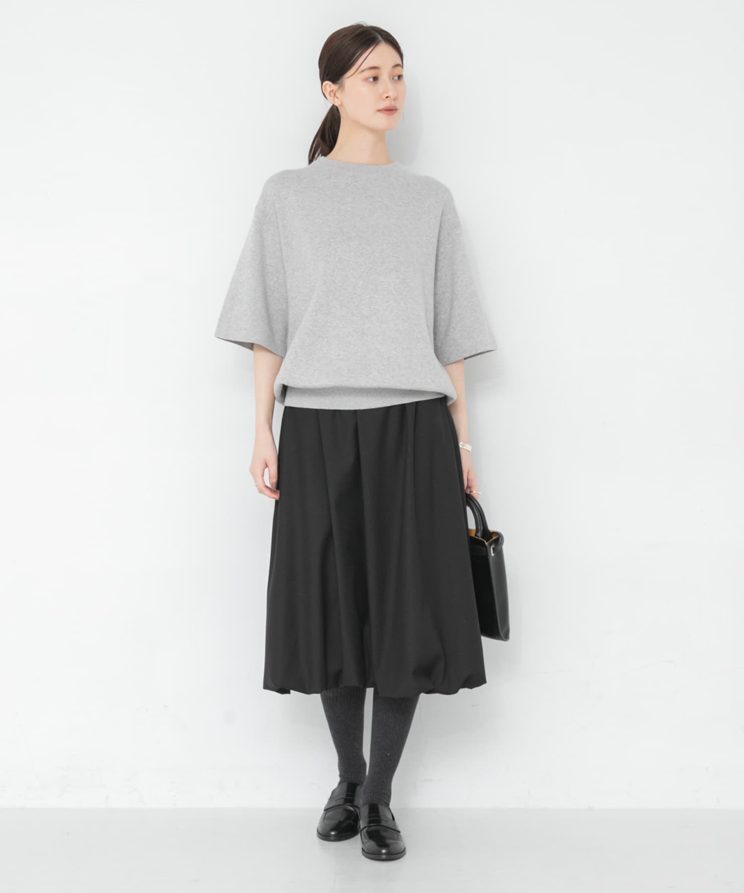 URBAN RESEARCH「『UR TECH SMOOTHLUXE』ウール混バルーンギャザースカート」|スカート|