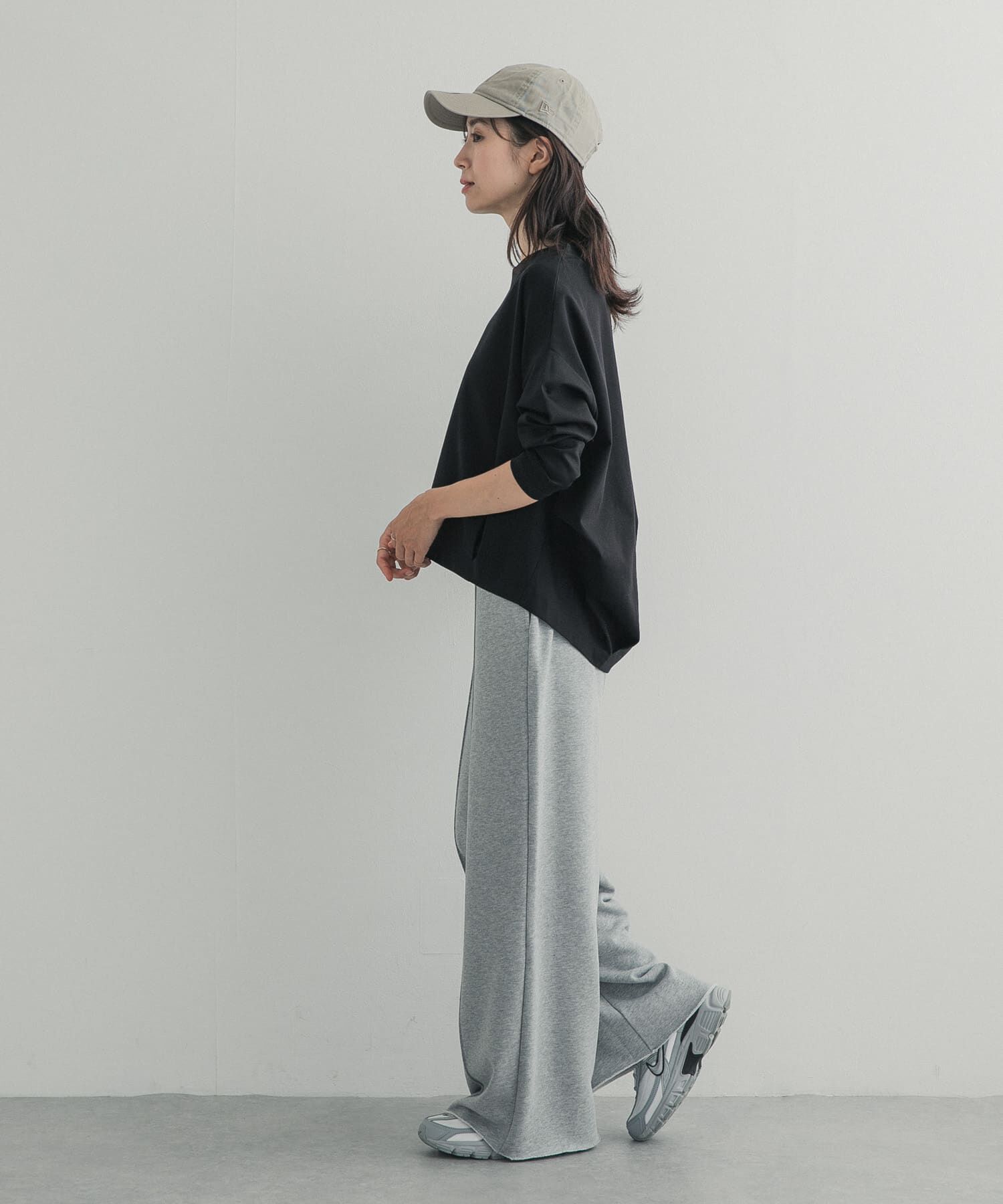 URBAN RESEARCH DOORS「コットンバックタック長袖プルオーバー 26AW」|Tシャツ・カットソー|