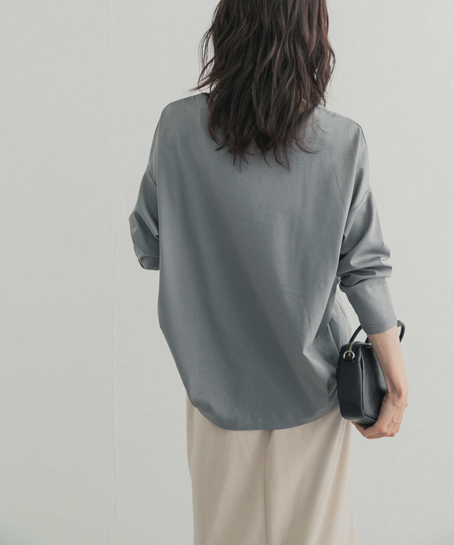 URBAN RESEARCH DOORS「コットンバックタック長袖プルオーバー 26AW」|Tシャツ・カットソー|