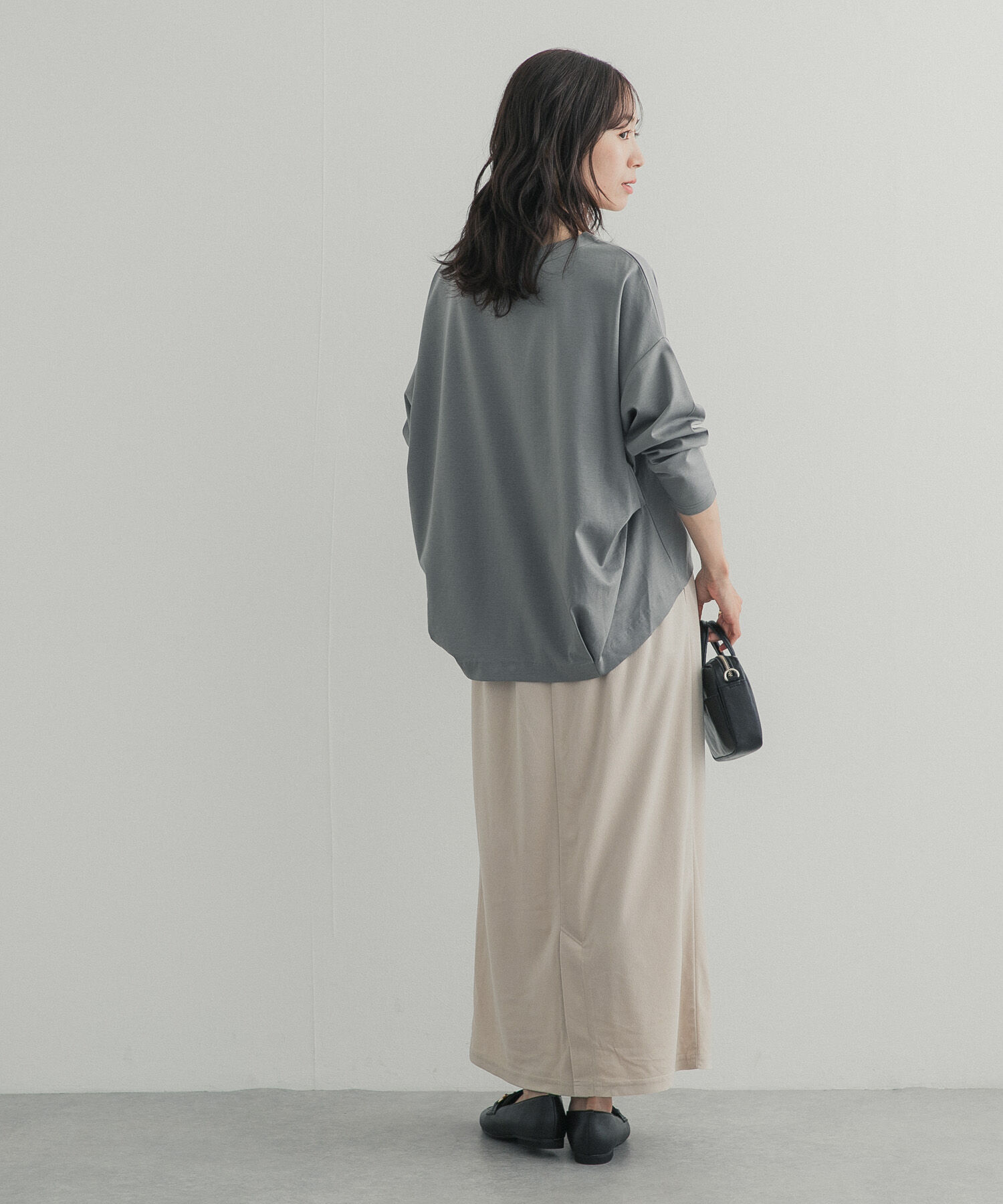URBAN RESEARCH DOORS「コットンバックタック長袖プルオーバー 26AW」|Tシャツ・カットソー|