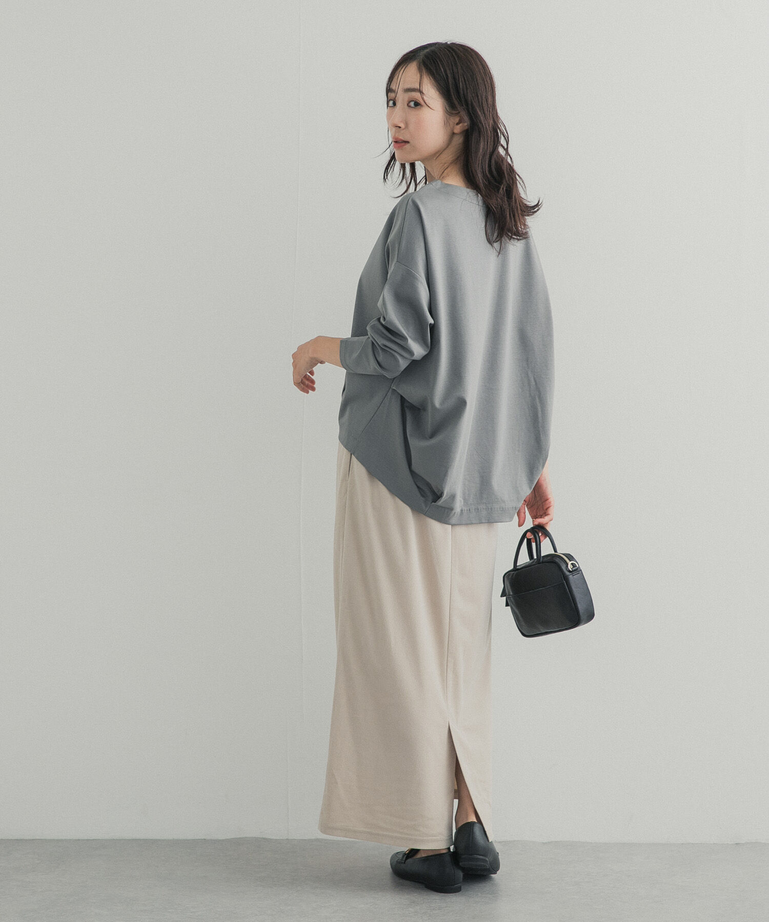 URBAN RESEARCH DOORS「コットンバックタック長袖プルオーバー 26AW」|Tシャツ・カットソー|
