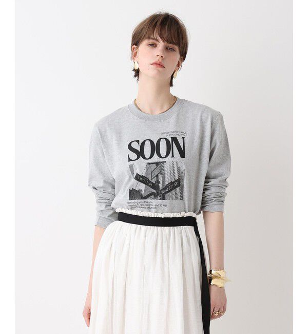 allureville「サイネージロゴロングTシャツ」|Tシャツ・カットソー|