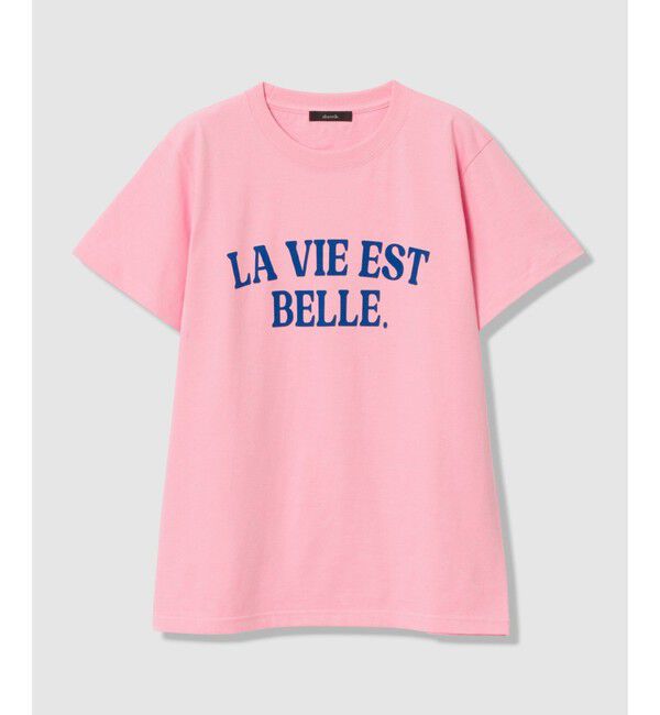 allureville「WEB ルミネ別注 ロゴプリントＴシャツ」|Tシャツ・カットソー|ピンク
