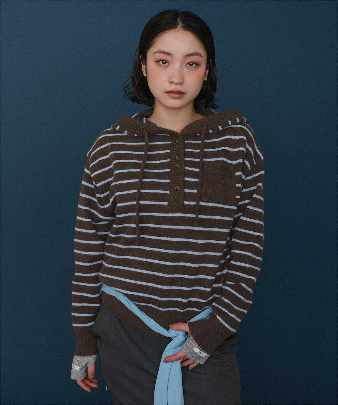 miette「フードニットプルオーバー」|ニット・セーター|