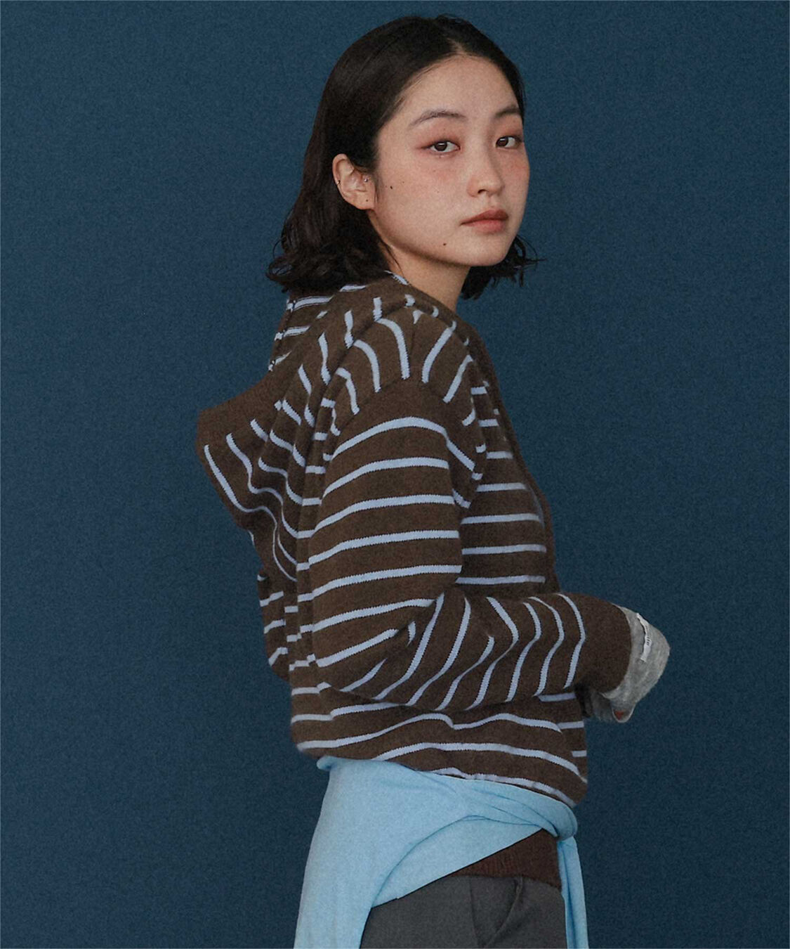 miette「フードニットプルオーバー」|ニット・セーター|