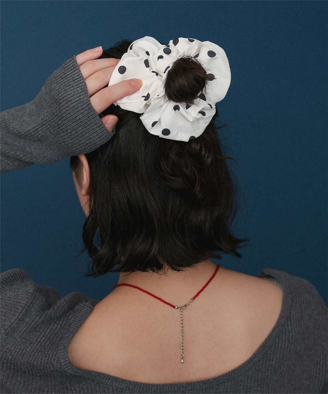 miette「シュシュセットペプラムドッキングニット」|ニット・セーター|
