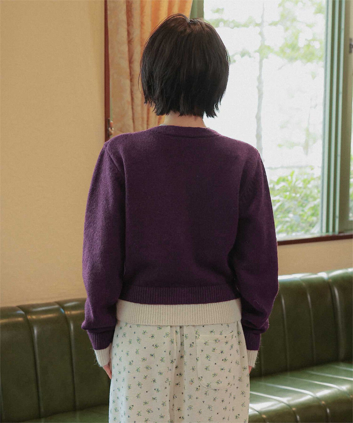 miette「レイヤードライクVネックニットカーディガン」|ニット・セーター|