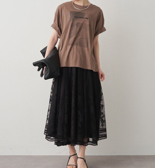  「テキストアートプリントTシャツ」|Tシャツ・カットソー|