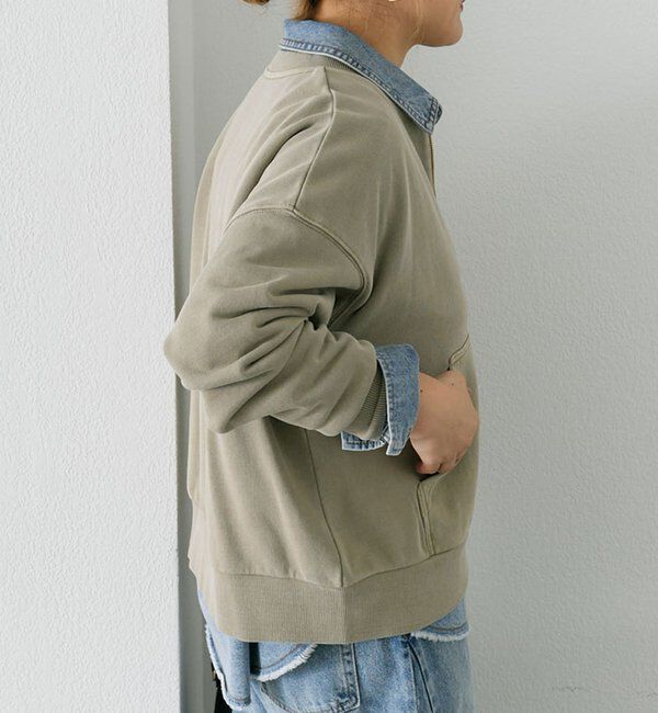  「裏毛ハーフジップスウェット」|プルオーバー|