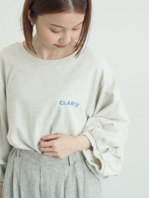 Samansa Mos2「袖タックTシャツ」|Tシャツ・カットソー|